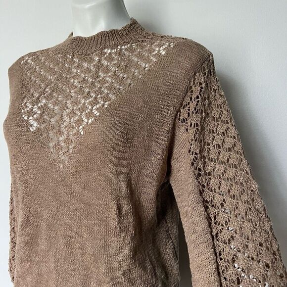 Mock Neck Cutout Knit Sweater - Picture 3 of 7